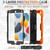 For iPad 10.2 2021 / 2020 / 2019 Shockproof Silicone + PC Protective Case with Holder & Shoulder Strap & Pen Slot(Orange)