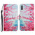 For Samsung Galaxy A50 Painted Pattern Horizontal Flip Leather Case with Holder & Card Slot & Wallet(Red Cherry Blossoms)