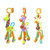 Baby Carriage Hanging Toy 0-1 Year Old Bell Teether Giraffe Bed Bell(Purple)
