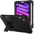 For iPad mini 6 Contrast Color Robot Shockproof Silicone + PC Protective Tablet Case with Holder & Pen Slot(Black)