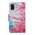 For Samsung Galaxy A41 Painted Pattern Horizontal Flip Leather Case with Holder & Card Slot & Wallet(Red Cherry Blossoms)