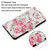 For iPhone 13 Pro Painted Pattern Horizontal Flip Leather Case with Holder & Card Slot & Wallet (Rose Flower)