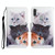 For Samsung Galaxy A11 Painted Pattern Horizontal Flip Leather Case with Holder & Card Slot & Wallet(Three Cats)