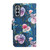 For Samsung Galaxy S21 FE 5G Painted Pattern Horizontal Flip Leather Case with Holder & Card Slot & Wallet(Fluorescent Rose)