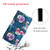 For iPhone 13 Pro Max Painted Pattern Horizontal Flip Leather Case with Holder & Card Slot & Wallet (Fluorescent Rose)