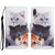 For Samsung Galaxy A02 Painted Pattern Horizontal Flip Leather Case with Holder & Card Slot & Wallet(Three Cats)