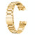 Three Beads Slingshot Buckle Solid Stainless Steel Watch Band for Fitbit Charge 4 (Gold)