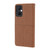 For OPPO A96 5G Woven Texture Stitching Magnetic PU Leather Phone Case(Brown) For OPPO A96 5G Woven Texture Stitching Magnetic PU Leather Phone Case(Brown)