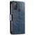 For Alcatel 1S (2021) CaseNeo Business Splicing Dual Magnetic Buckle Horizontal Flip PU Leather Case with Holder & Card Slots & Wallet(Blue)