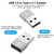HAWEEL USB-C / Type-C Female to USB 2.0 Male Aluminum Alloy Adapter, Support Charging & Transmission Data