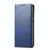 For Samsung Galaxy S21 FE Calf Texture Magnetic Horizontal Flip Leather Case with Holder & Card Slots & Wallet(Blue)