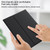 HK006D Square Keys Detachable Bluetooth Solid Color Keyboard Leather Tablet Case with Colorful Backlight & Holder for iPad mini 6(Black)