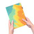 For Samsung Galaxy Tab S7 FE 12.4 inch 2021 T730 / T736 Voltage Watercolor Pattern Skin Feel Magnetic Horizontal Flip PU Leather Case with Holder & Card Slots & Photo Frame(Autumn Leaves)