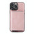 For iPhone 13 Pro Max JEEHOOD Magnetic Zipper Horizontal Flip Leather Case with Holder & Card Slot & Wallet (Pink)