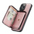 For iPhone 13 Pro Max JEEHOOD Magnetic Zipper Horizontal Flip Leather Case with Holder & Card Slot & Wallet (Pink)