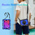 For iPad mini 6 Shockproof Silicone + PC Protective Tablet Case with Holder & Shoulder Strap & Pen Slot(Blue + Black)