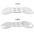 5 Pairs Soft And Abrasion-Resistant GEL Heel Stickers High-Heeled Laces Sticky Invisible Transparent Anti-Drop Heel Stickers(Thick Section-Transparent)