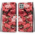 For Samsung Galaxy A22 5G Coloured Drawing Cross Texture Horizontal Flip PU Leather Case with Holder & Card Slots & Wallet & Lanyard(Pink Rose Garden)