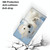 For Samsung Galaxy A22 5G Coloured Drawing Cross Texture Horizontal Flip PU Leather Case with Holder & Card Slots & Wallet & Lanyard(Snow Puppy)