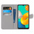 For Samsung Galaxy A22 5G Coloured Drawing Cross Texture Horizontal Flip PU Leather Case with Holder & Card Slots & Wallet & Lanyard(Snow Puppy)