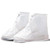 1 Pair Rainy Outdoor Anti-Skid Waterproof Shoe Cover Thickening Repetitive Use Shoe Cover S(White)