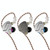 KZ ZSN Pro Ring Iron Hybrid Drive Metal In-ear Wired Earphone, Mic Version(Grey)