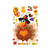 10 PCS Thanksgiving Turkey Sticker Static Sticker Glass Window Decoration Wall Sticker(BQ061)