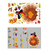 10 PCS Thanksgiving Turkey Sticker Static Sticker Glass Window Decoration Wall Sticker(BQ061)