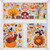 10 PCS Thanksgiving Turkey Sticker Static Sticker Glass Window Decoration Wall Sticker(BQ061)
