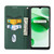 For OPPO Realme 9 Pro Woven Texture Stitching Magnetic PU Leather Phone Case(Green)
