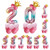 2 Sets T2001 Birthday Gradient Digital Crown Aluminum Film Balloon Set(9)