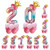 2 Sets T2001 Birthday Gradient Digital Crown Aluminum Film Balloon Set(6)