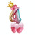 2 Sets T2001 Birthday Gradient Digital Crown Aluminum Film Balloon Set(4)
