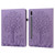 For Samsung Galaxy Tab S8 / Galaxy Tab S7 SM-T870 Tree & Deer Pattern Pressed Printing Horizontal Flip PU Leather Case with Holder & Card Slots(Purple)