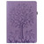 Tree & Deer Pattern Pressed Printing Horizontal Flip PU Leather Case with Holder & Card Slots & Sleep / Wake-up Function For Samsung Galaxy Tab S6 Lite(Purple)