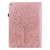 Tree & Deer Pattern Pressed Printing Horizontal Flip PU Leather Case with Holder & Card Slots & Sleep / Wake-up Function For iPad 9.7 2018/2017/Air 2/Air(Pink)