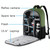 CADeN SLR Camera Shoulder Digital Camera Bag Outdoor Nylon Photography Backpack, Large Size (Army Green)