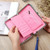 Multi-Purpose Long Type Bow Mobile Phone Bag Lady Wallet Card Bag(Cherry Pink)