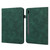 Lace Flower Embossing Pattern Leather Tablet Case For Samsung Galaxy Tab S8(Green)
