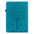 Tree & Deer Pattern Pressed Printing Horizontal Flip PU Leather Case with Holder & Card Slots & Sleep / Wake-up Function For Samsung Galaxy Tab S6 Lite(Blue)