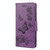 Vintage Embossed Floral Butterfly Pattern Horizontal Flip Leather Case with Card Slot & Holder & Wallet & Lanyard For Xiaomi Redmi 10(Purple)