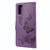 Vintage Embossed Floral Butterfly Pattern Horizontal Flip Leather Case with Card Slot & Holder & Wallet & Lanyard For Xiaomi Redmi 10(Purple)