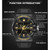 SANDA 6025 Dual Time Digital Display Luminous Calendar Waterproof Multifunctional Men Sports Quartz Watch(Black White)