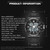 SANDA 6025 Dual Time Digital Display Luminous Calendar Waterproof Multifunctional Men Sports Quartz Watch(Black White)