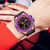 SANDA Dual Digital Display Luminous Stopwatch Chronograph Alarm Clock Men Quartz Sports Watch(739 Symphony Purple) SANDA Dual Digital Display Luminous Stopwatch Chronograph Alarm Clock Men Quartz Sports Watch(739 Symphony Purple)