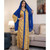 Women Printed Floral Robe Dress (Color:Yellow Size:S)