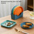20 PCS Home 6 inch Small Dish Plastic Snack Cake Dish Dining Table Garbage Tray(Square Green)