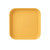 20 PCS Home 6 inch Small Dish Plastic Snack Cake Dish Dining Table Garbage Tray(Square Yellow)