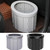 Folding Toilet Travel Car Toilet With Cover Indoor Portable Emergency Camping Toilet(Grey)