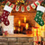 Christmas Sock Decoration Pendant Children Gift Candy Bag(Green)